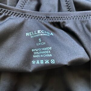 RELLECIGA Black One Piece Swimsuit